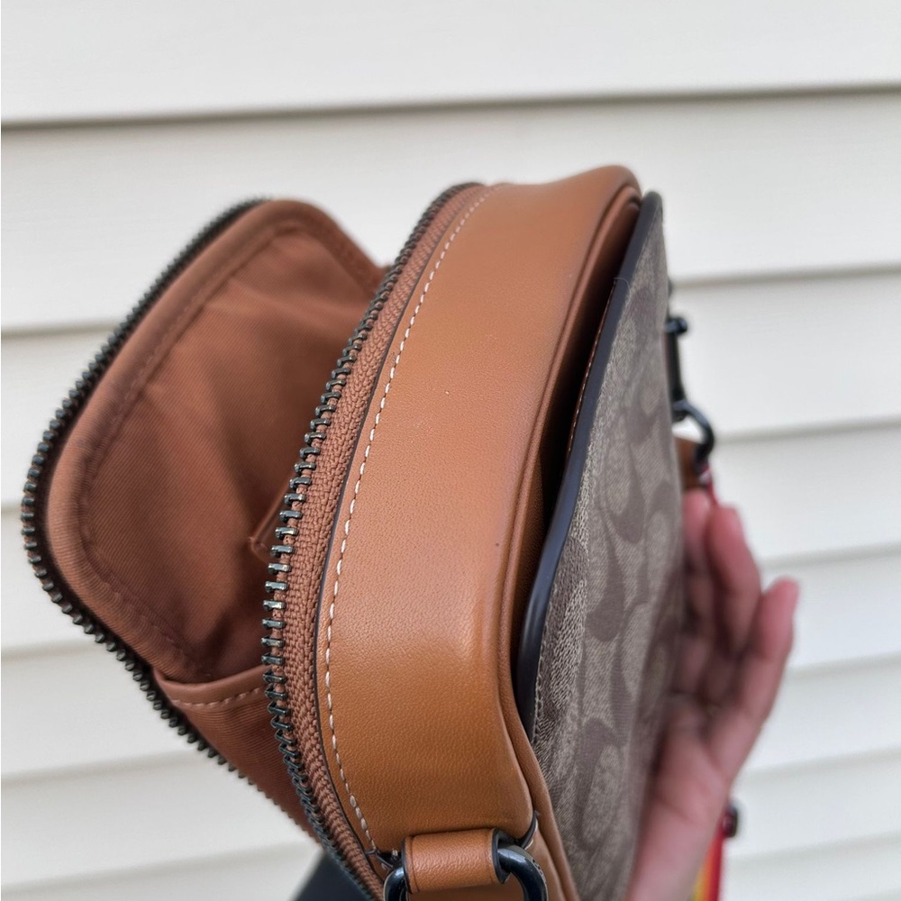 Coach CJ671 LGBTQ Stanton Crossbody Bad with leather logo patches, Pride Edition - Picture 11 of 13